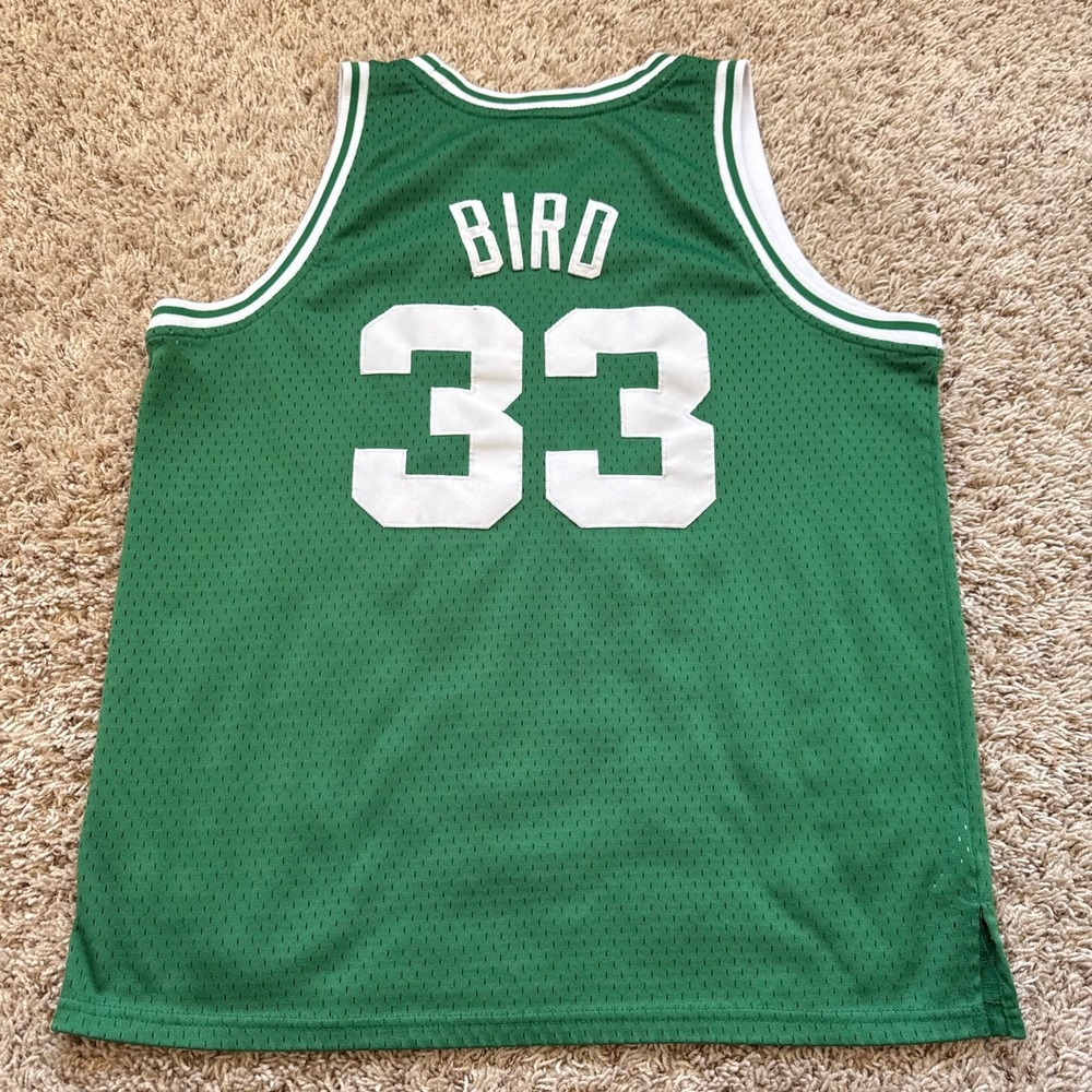 Mitchell & Ness Kids Larry Bird Boston Celtics 1985-86 Swingman Jersey XL 18/20 - Picture 2 of 8